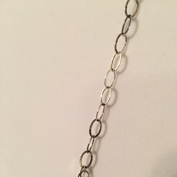 Sterling adjustable multi-color teardrop necklace - Picture 3 of 4